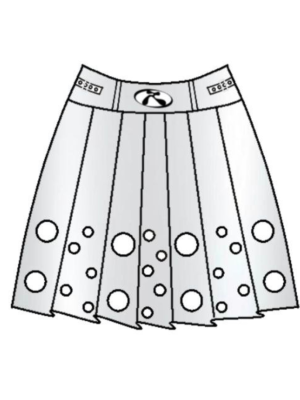 METALLIC GRIT SHORT SKIRT