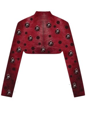 SCARED RED LEATHER JACKET